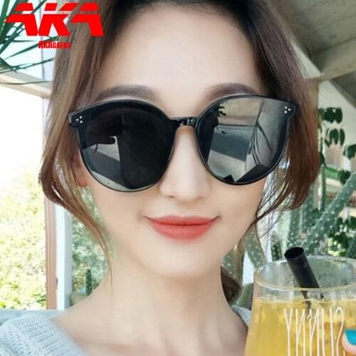 AKAgafas 2021 Classic Cat Eye Sunglasses Women Candy Color Vintage Eyeglasses Outdoor Shopping Ocean Lens Oculos De Sol UV400