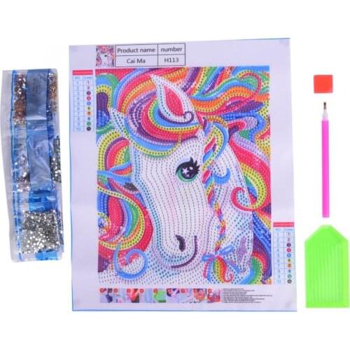 Diamond Painting Coloured Horse Diamond Painting Frameless Decorative DIY Diamond Painting Cross Stitch DIY Accesseries Diamond