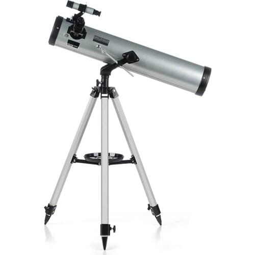 HD 350 Times Reflective Astronomical Telescope F76700 with Alloy Tripod Zooming Monocular Reflector for Space Planet Observation