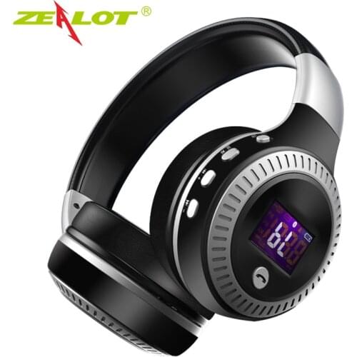 ZEALOT B19 Wireless Headphones Bluetooth Headset Foldable Earphone Deep Bass Headphones With Mic TF Card For Mobile Phone