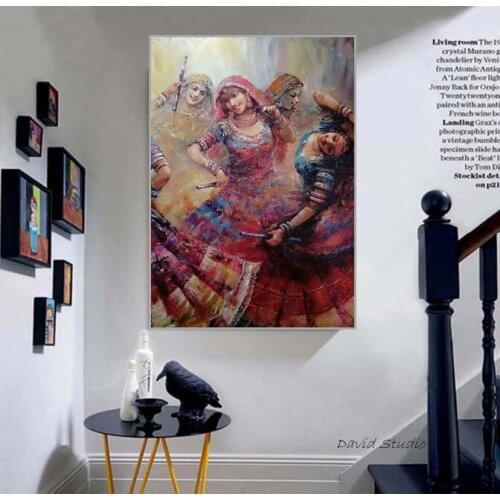 Fulk Art By Hand Painted Impression World Art Figure Oil Painting On Shown in Dubai On Canvas For Wall Decoration