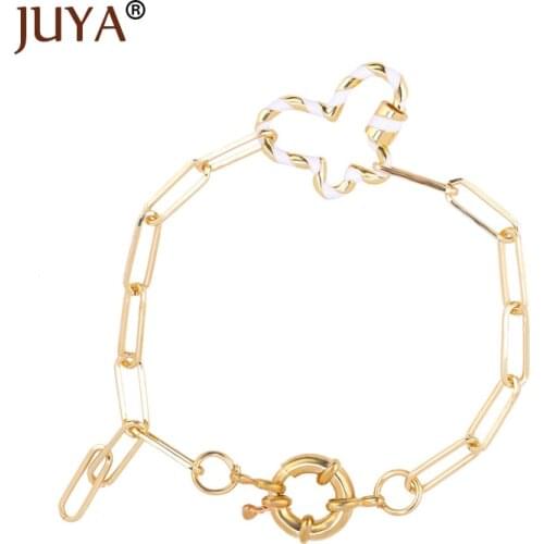 JUYA Trendy Pendant Bracelets Gold Color Star Butterflies Trendy Jewelry Chain Bracelets Chains Bangle Fashion Accessories