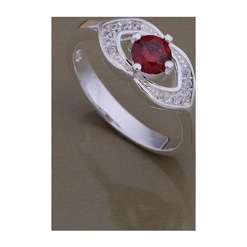 925 Sterling Silver Ring Fashion Jewerly Ring Women&Men well made/double heart ring stone /erkanira ghgaoyna AR716