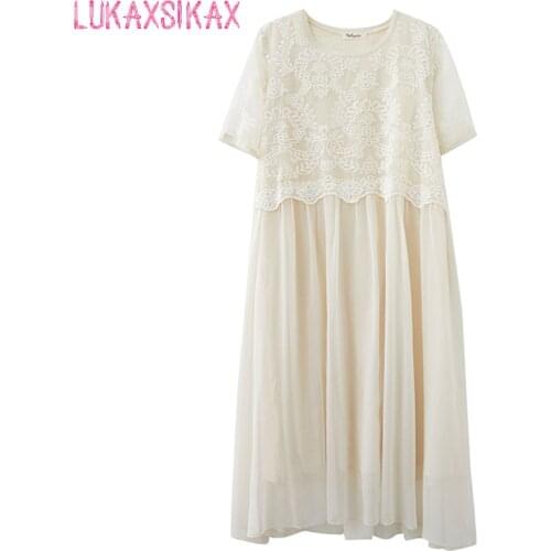 Свободные летние платья LUKAXSIKAX China At AliExpress