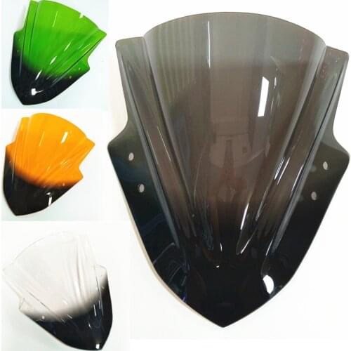 Motorcycle Accessories For Kawasaki Ninja 300 Windshield Wind Deflectors Smoke Clear smoke Windscreens Acrylic