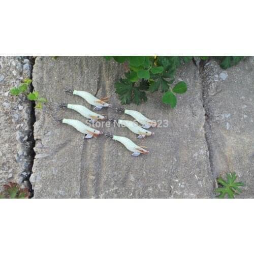 MR OCTOPUS 15 pcs squid jig,squid hook,fishing lure ,glow in dark,1.5#, 6cm , 5g