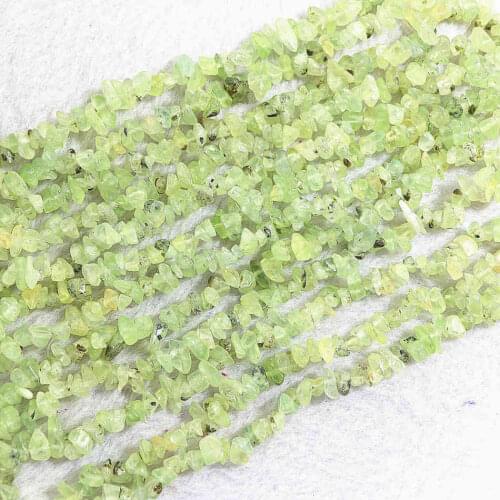 Natural green fluorite Irregular gravel 5-7mm new diy jewelry loose beads 35" B532