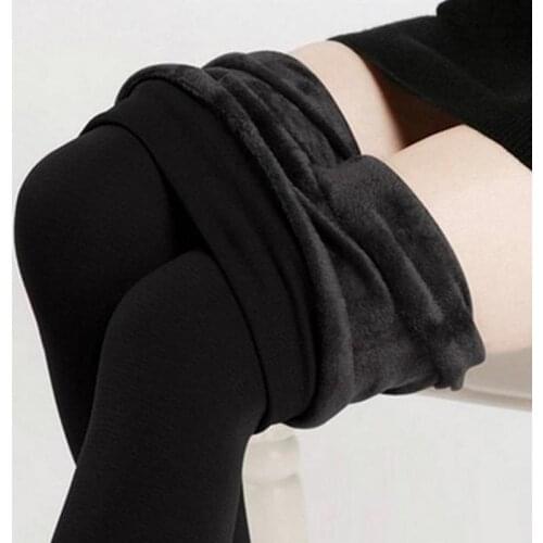 Nessaj Plus Velvet Winter Leggings Women Warm High Waist Plus Size Stretch Thick Leggins For Women Solid Warm Casual Legins