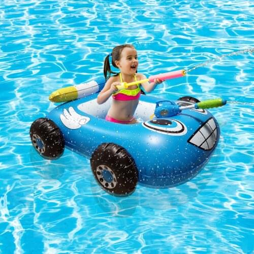 New inflatable sprinkler Childrens swimming ring Take a water gun and pull a playing water toy