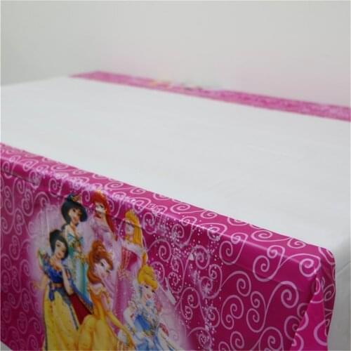 1pcs 1.08x1.8M Princess Theme Birthday Party Decoration Disposable Table Cloth Table Cover Party Supplies Decoration
