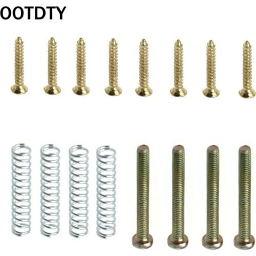 OOTDTY 1Set Humbucker Pickup Screws Springs Kit Ring Surround Mounting Guitar Parts
