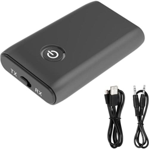 Bluetooth 5.0 Transmitter and Receiver 2-In-1 Wireless Bluetooth Adapter With Display Screen Wireless 3.5mm Adapter