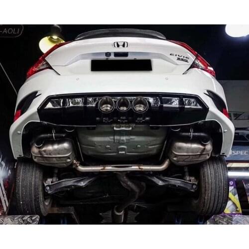 Suitable for 10 Generation Middle Pipe, Honda Civics Three Outlet Tail Joint and Carbon