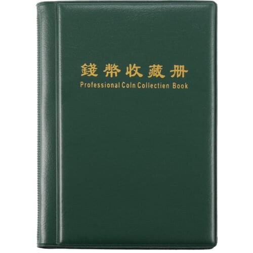 Professional Coin Collection Book Portable 120 Coin Holders Scrapbooking Album Money Penny Storage Holding Pockets