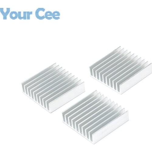 10 pcs Heat Sink Cooling Fin Aluminum Radiator Heatsink Cooler for IC Chip LED 35*35*10mm 35X35X10mm
