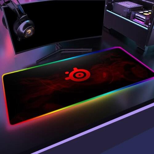 SteelSeries Mause Gamer Desk Rgb Gaming Mouse Pad Anime Keyboard for Compass PC Gamer Cabinet Mausepad Varmilo Mice Keyboards