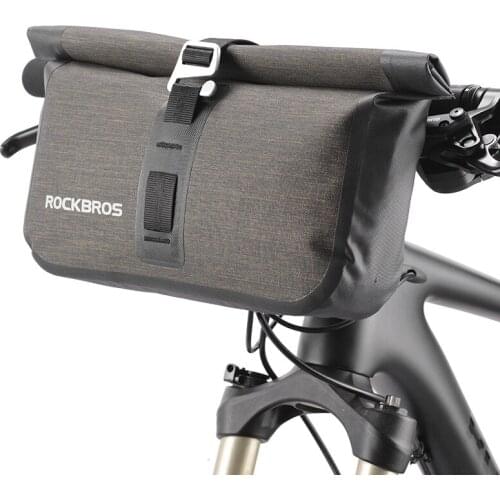 5-6L Bicycle Bag Waterproof Front Reflectice Tube Bike Bag MTB Large Capacity Handlebar Bag Front Frame Trunk Pannier