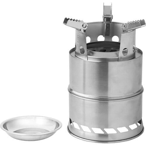 Outdoor Mini Oven Stainless Steel Foldable Stove Portable Camping Barbecue Oven Wood Burner