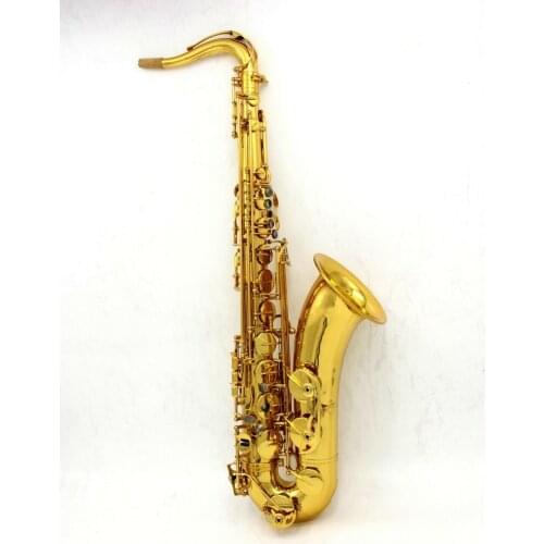 Custom logo Tenor Saxophone Bb Tune Lacquer metal Brass Musical instrument Professional With Case Accessories Free Shipping