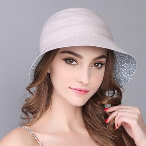 Women Sun Hat Female Summer Outing Sunshade Caps Korean Version Foldable Leisure Sunscreen Sunhat Elegant Visor Travel Cap H6692