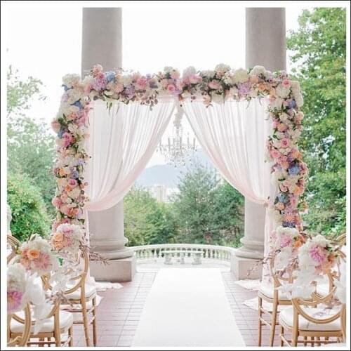 1m luxury Artificial Fower Row Arrangement Decor For Party Wedding Arch Backdrop Road Cited Flower Rose Peony Hydrangea