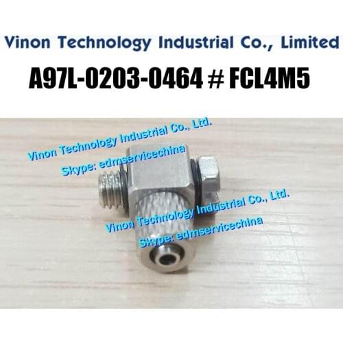 A97L-0203-0464#FCL4M5 edm Elbow Screw Joint (2PCS PACK) for Fanuc iD,iE. Fanuc edm parts A97L-0203-0464 FLSM5, A97L-0203-0464/FC