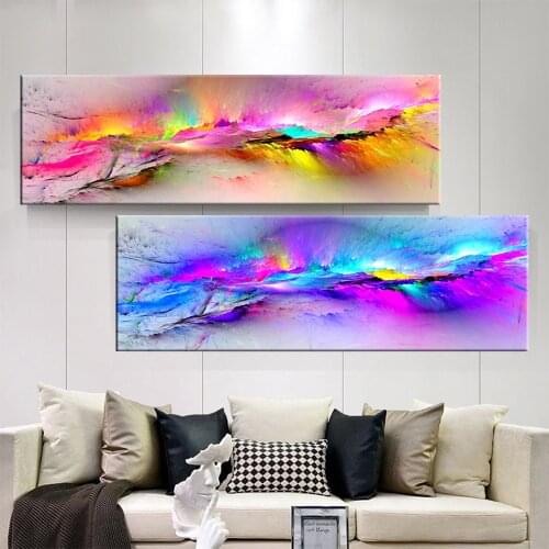 Abstract Canvas Painting Purple Cloud Posters Canvas Art Prints Nordic Wall Art Abstract Painting Wall Picture for Bedroom