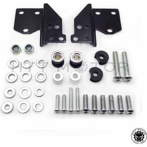 Aftermarket free shipping motorcyle parts Detachable Sissy Bar Front Docking Hardware Kit For Harley davidson Touring 97-08 Blac