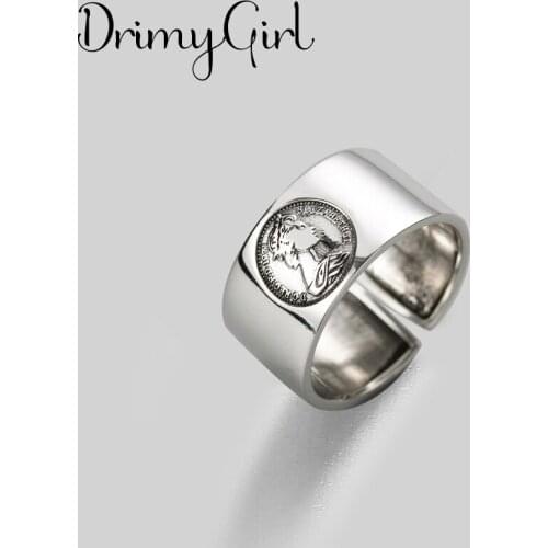 Boho Gothic New Queen Rings For Women Men Jewelry Birthday Gift Romantic Wedding Engagement Drop Shipping