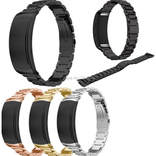 Stainless Steel Watchband Bracelet Strap for Samsung Galaxy Gear fit 2 SM-R360 GPS Fitness Tracker