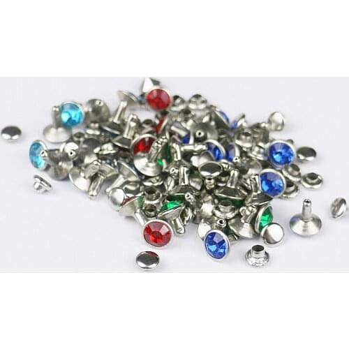 DIY diamond head leather clothing colorful rivet 400pcs/lot