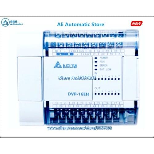 DVP16EH00T3 16-Point Host 8DI 8DO (NPN 24VDC 0.3A) 2-Way 200K Input Output New PLC