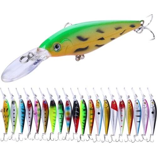 HENGJIA 1pcs Minnow Fishing Lure Bait Artificial Lure Hooks 110mm/11g Fishing Tackle Bait Hard Lures
