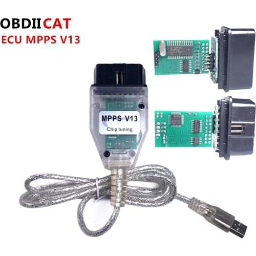 Auto ECU ReadingTool Mpps V21 V13 V16 V18 Connect To Car ThroughOBD Interface Read ECU Data With Breakout Tricore Cable Car Tool