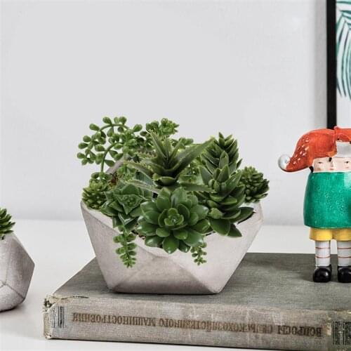 8PCS Artificial Succulent Fake Plant Faux Succulent Landscape Lotus Flower Arrange for Home Garden Table Decors Party Decorative