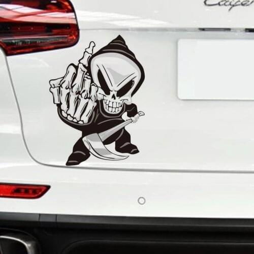 Skull finger Design Decoration Car Sticker Window Bumper Vinyl Decal Sticker Car Accessories Decoration