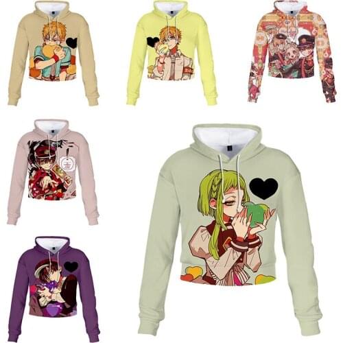 Anime Toilet-bound Jibaku Shounen Hanako-kun Cosplay Costumes Hoodies Sweatshirts Nene Yashiro 3D Print Thin Hooded Tops Women