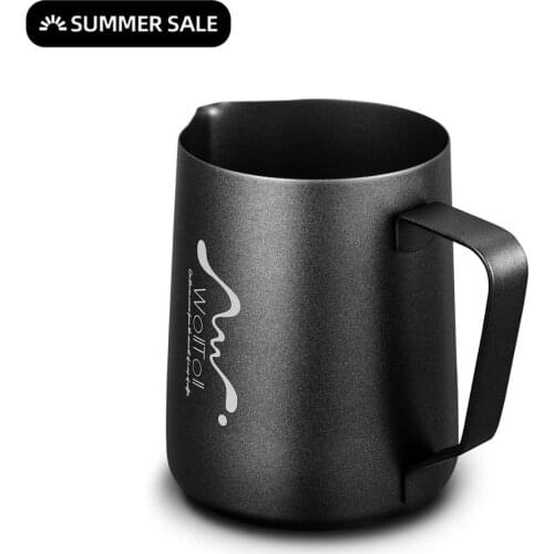 Stainless Steel 350/600ml Milk Frothing Pitcher Espresso Coffee Barista Craft Latte Cappuccino Black Milk Cream Cup Frothing Jug