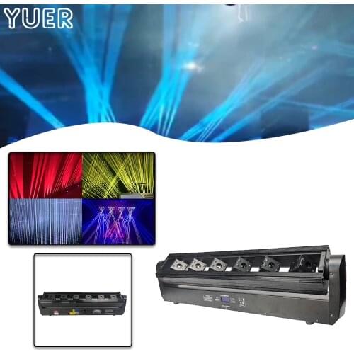 6 Heads Autonomous Rotation Beam RGB Laser Light Stage Effect Laser Projector DJ Disco Party Wedding Music Bar Outdoor Indoor