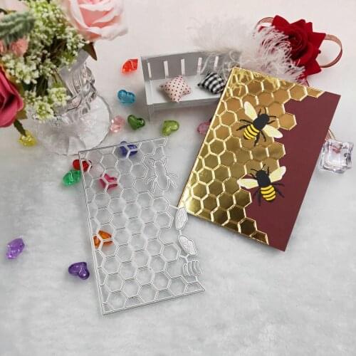 Bee and honeycomb metal cutting dies 2019 new DIY scrapbook album paper card decorative crafts embossing mold