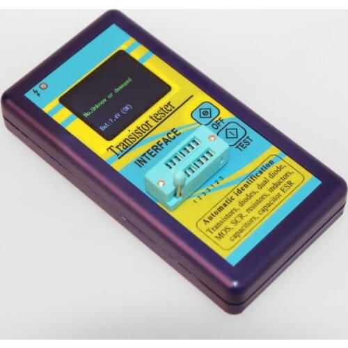 M328 Multi-Purpose Transistor Tester Diode Resistor ESR Capacitance LCR Meter automatically detects NPN and PNP , Thyristors