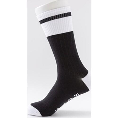 Autumn And Winter Mid-high Tube Men Socks Creative Socks Red Stripe Street Sports Cotton FemaleSocks Cotton Design For Adults