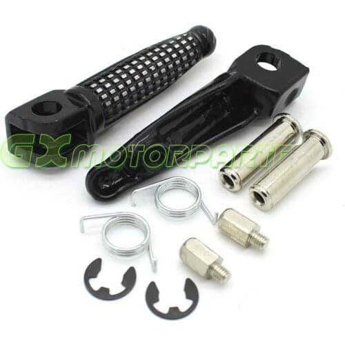 One pair Motorcycle front Foot Rests Foot Pegs Pedals Set for kawasaki ZX-6R ZX636 ZX-7 ZX-9R ZX-10R ZX-12R KLE