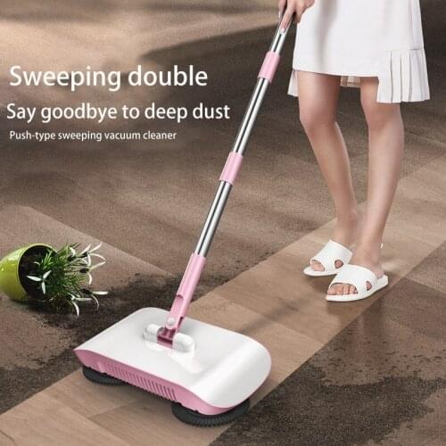 Factory Direct Hand Push Sweeper Household Broom Dustpan Mop All-in-one Gift Mop Sweeper Without Dead Corner Cleaning Mop