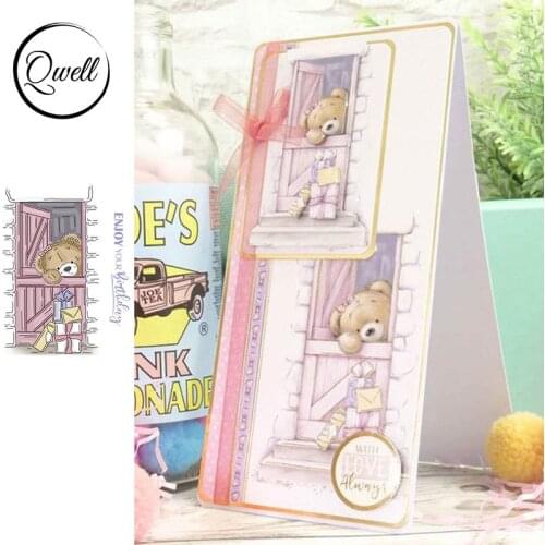 QWELL Cute Animal Little Bear Story Clear Stamps for Scrapbooking and Card Making Paper Craft 2020 New Transparent Silicone