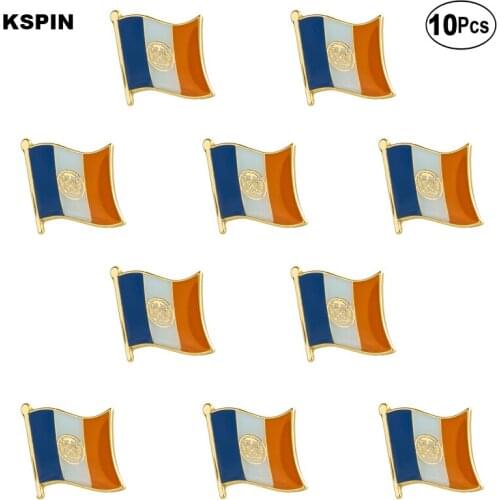 U.S.A New York Lapel Pin Flag badge Brooch Pins Badges 10Pcs a Lot