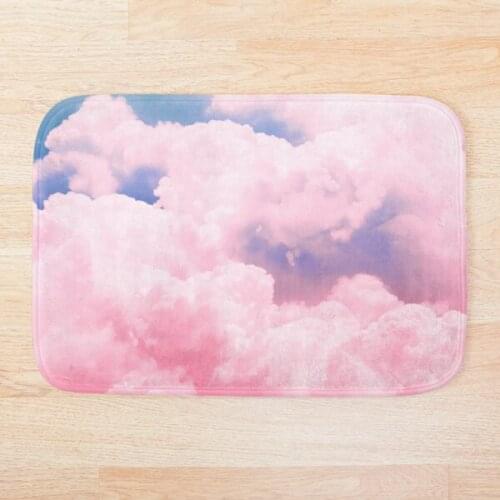 Pink Sky Bath Carpet Anti-Slip Doormat Home Entrance Doormat Bedroom Living Room Floor Mats Kitchen Rug