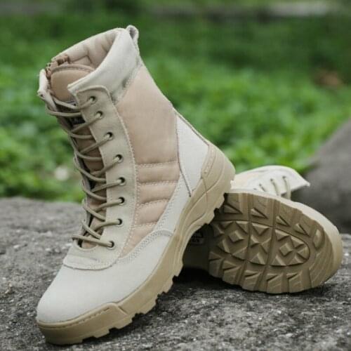 Outdoor Army Boots Mens Military Desert Tactical Boot Shoes Autumn Breathable Combat Ankle Boots Botas Tacticos Zapatos S4-41