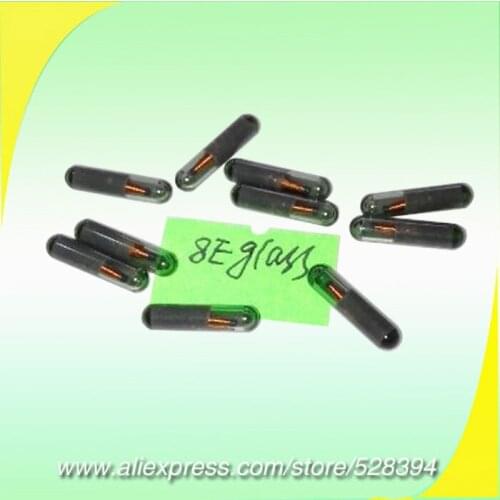 Top Quality glass ID8E 8e transponder chip Shipping Method Optional 50pcs