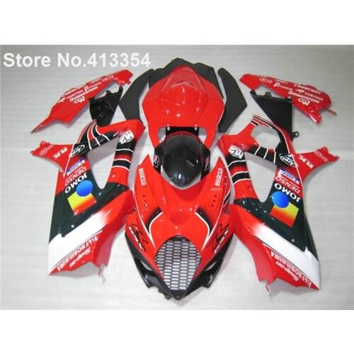 High quality fairings for Suzuki GSXR 1000 07 08 red black bodywork fairing kit GSXR1000 2007 2008 RY40